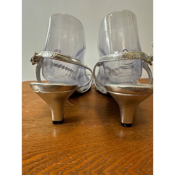 BL Boston Design Studio Women's Strappy Sandals Silver Sz 10 Sku 2825 - Picture 11 of 14